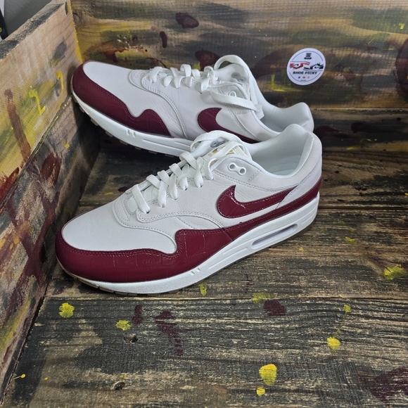 Nike Other - Nike Air Max 1 LX Sail Team Red Grey Gum Nby FJ3169-100 12 Women's = 10.5 Men's